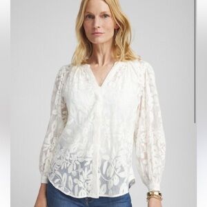 NWT Chico’s Embellished Blouse